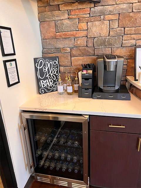 Lucas Elite Dental Studio coffee bar