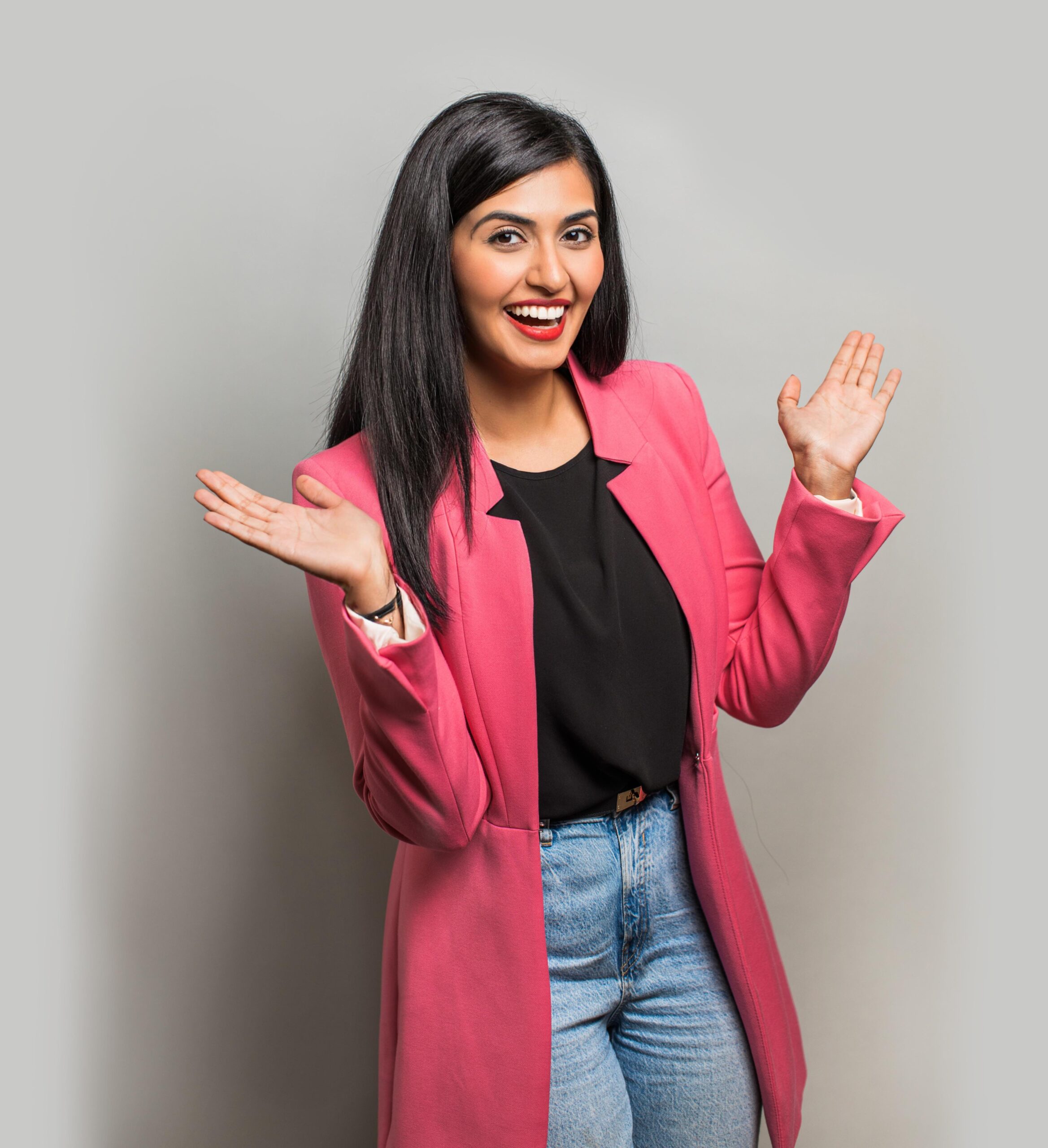 Uzma Hajiyani DDS - pink jacket Uzma Hajiyani DDS - pink jacket