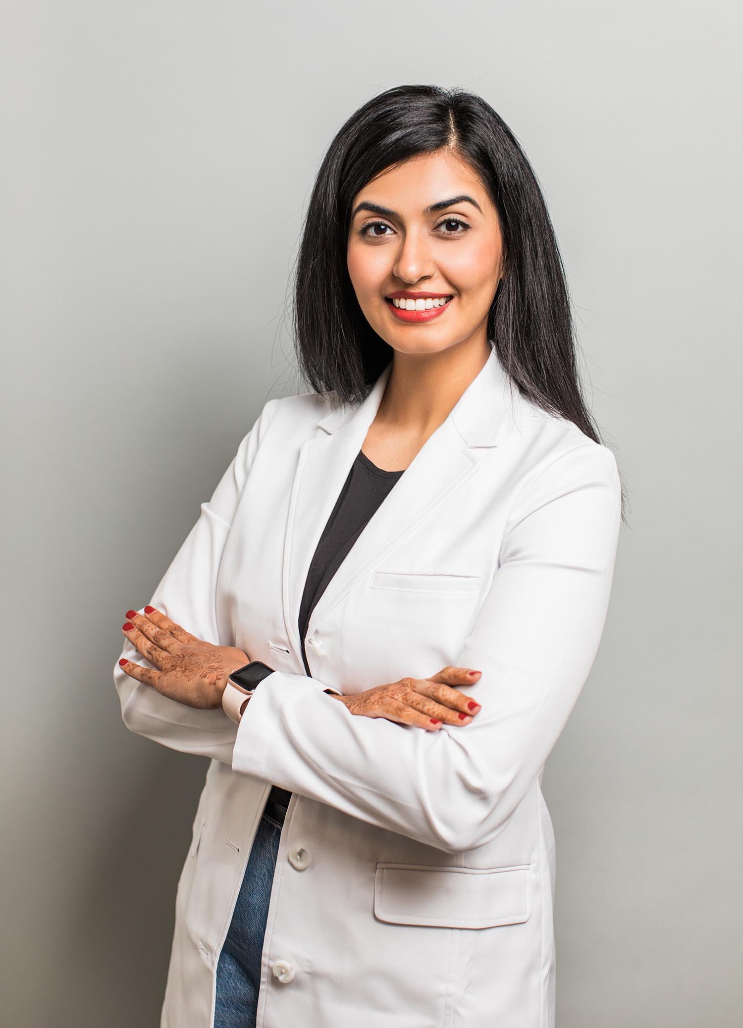 Uzma Hajiyani - white jacket